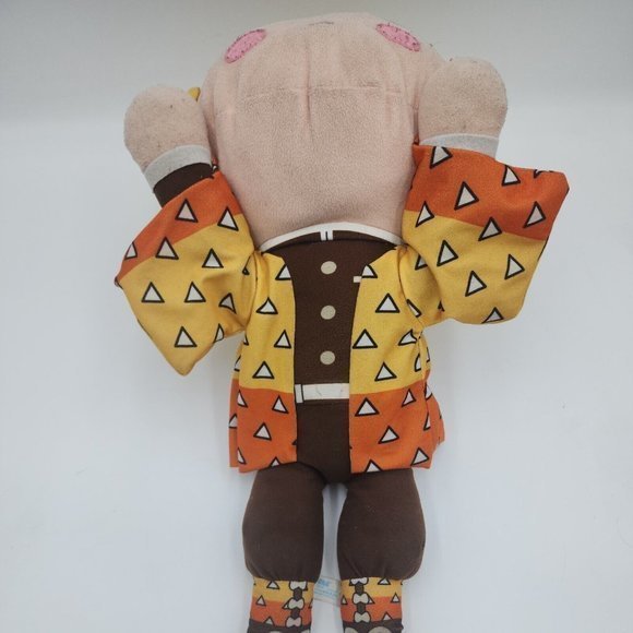 Sega Demon‎ Slayer Kimetsu no Yaiba Zenitsu Agatsuma 15" Plush Yellow Sad Laying - Picture 7 of 8